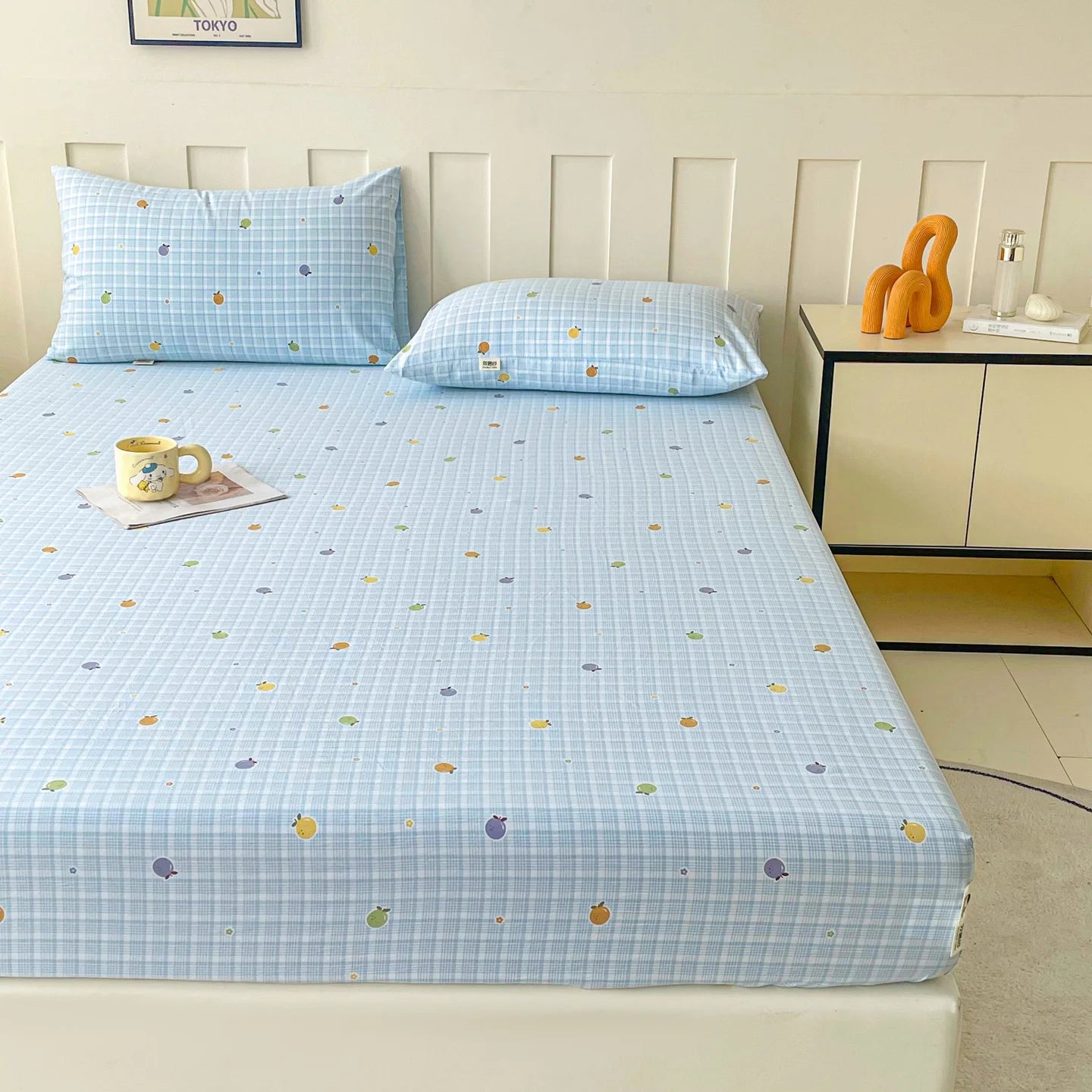 Soft Bedsheets Floral Style Bed Cover Elastic Bed Linen for Home Non-slip Fitted Sheet постельное белье (Pillowcase Need Order)