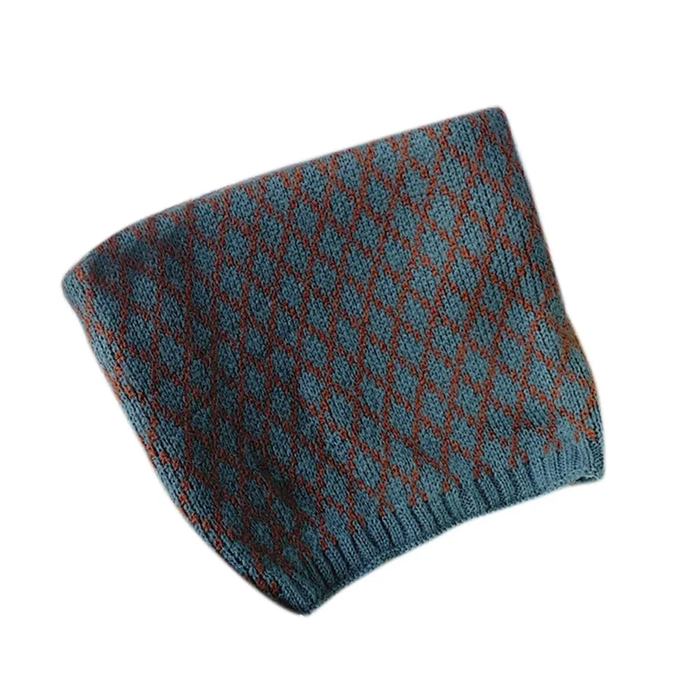 Bib Baby Thermal Neck Warmer Thickened Windproof Coldproof Boys Girls Knitted Scarf Neckerchief Warm Neck Cover Snood Cowl Tube