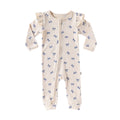 New Spring Autumn Baby Girl Heart Print Romper with Ruffle Long Sleeves Love Heart Zipper Cute One-Piece Newborn Jumpsuit A5127