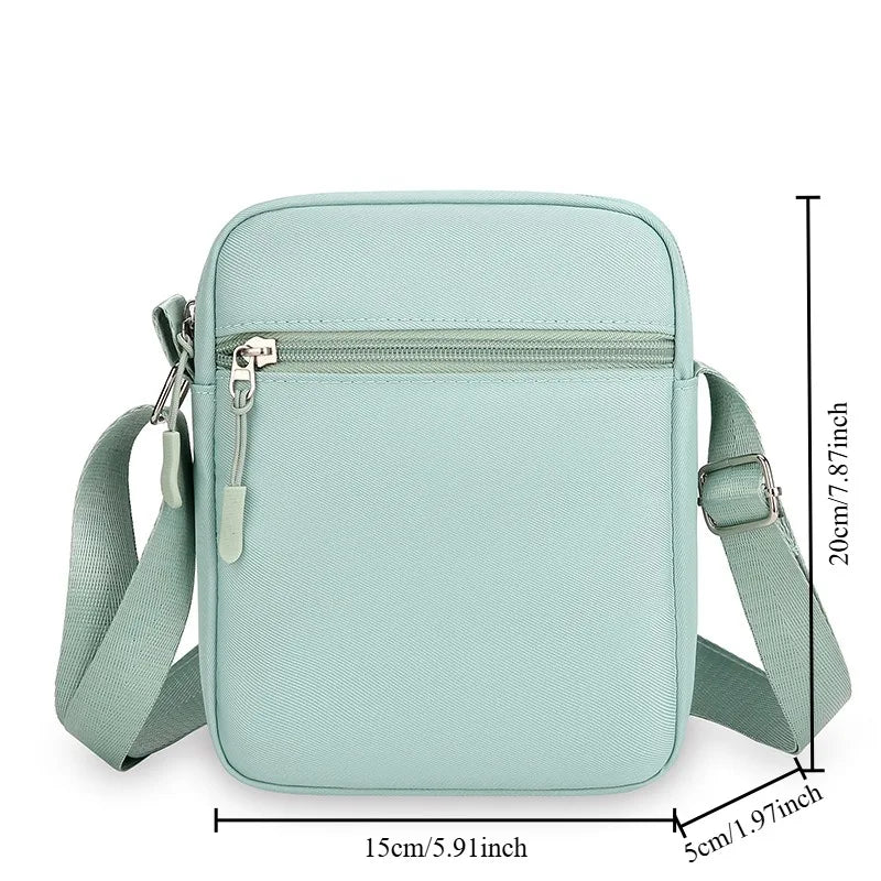 New compartment phone minimalist bag, multiple crossbody bags, Oxford fabric fashionable women's bag, mini shoulder bag