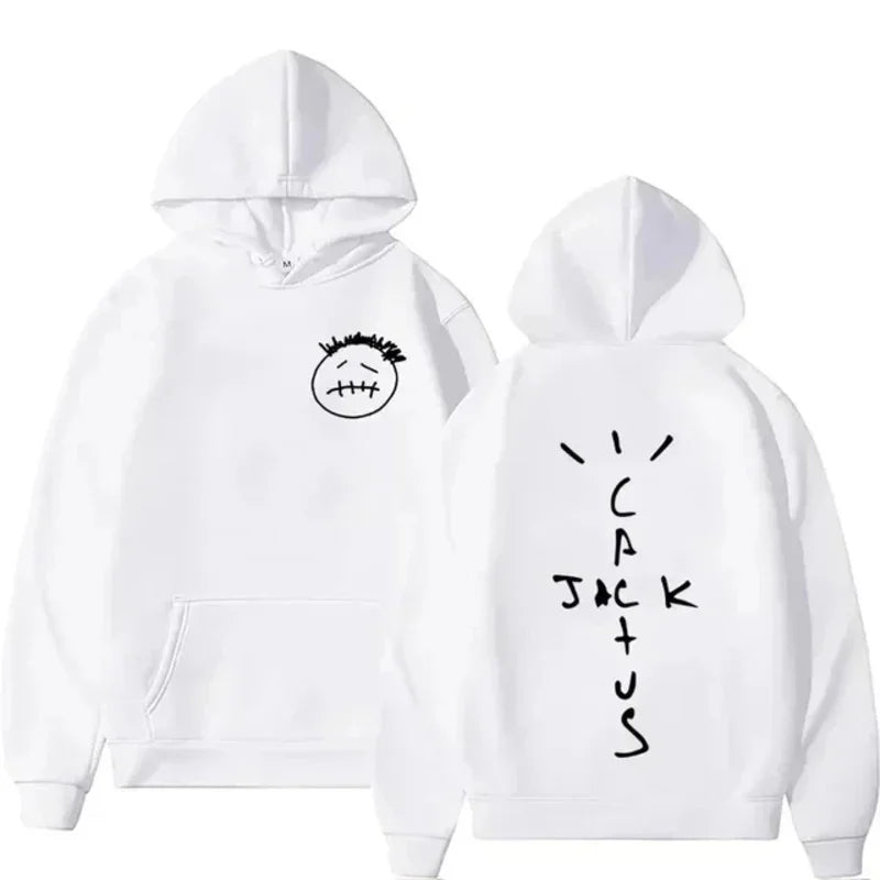 2025 Rapper Cactus Jack Music Album Hoodie Men's Women's Fashion High Street Personality Sweatshirt Vintage Hip Hop Pullover