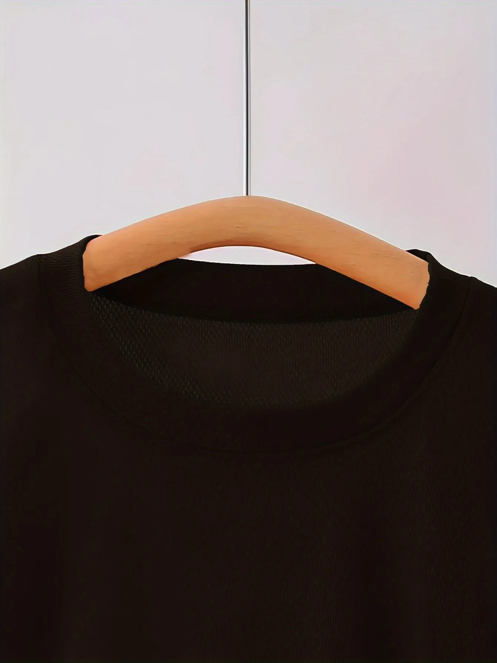 Men's lightweight heavy breathable short-sleeved T-shirt pure white round neck casual wear comfortable base shirts