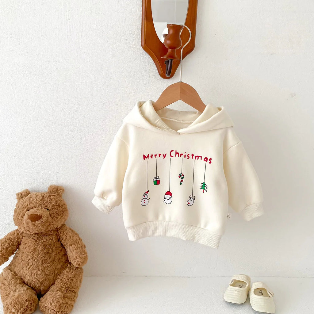 Infant Autumn and Winter Christmas Plus Velvet Hooded Vests, Newborn Cute Plus Velvet Hooded Vests, Suitable for Festivals and [D - Likely Incomplete, Needs Context]