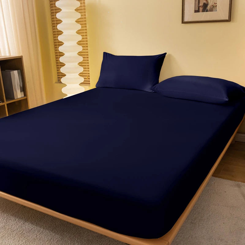1 piece of solid color matte bed sheet, solid color bed cover for bedroom, bedding (excluding pillowcases)