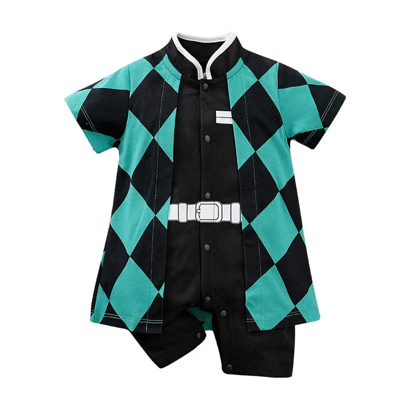 Baby Boy Clothes Toddler Anime Romper Newborn Costume Summer Breathable Climbing Clothes Infant Cosplay Jumpsuit
