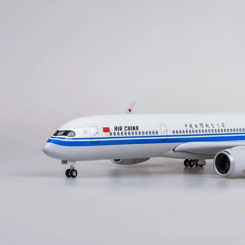 Scale 47cm Home Decorations 1:85 Airplane A350 Air China Airline Landing Gears Diecast Resin Plane Model Collection
