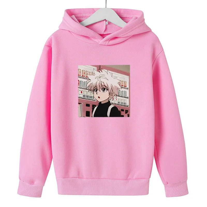 Hoodies For Girls 14 Years Old Pullover Sweatshirts For Boy  Child clothes Oversized Hoodie Anime Cotton Clothes GhostBlade