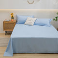 Soft Home Bed Linen Sheets Bed Flat Sheet for Double Bed Plain Solid Color Top Sheets Single/Queen/King Flat Bedsheets