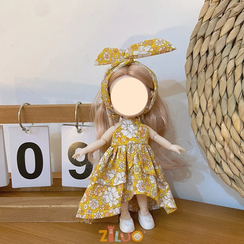 16-17cm BJD Doll Clothes for Boys Girls Princess Dress up Cute Doll Clothes Kids Birthday Gifts Children's Toys