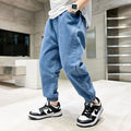 Big Boy Jeans Casual Fashion Cool Children's Pants Boys' Baggy Summer Clothing Teenagers Comfortable Fit Kids' Fashion