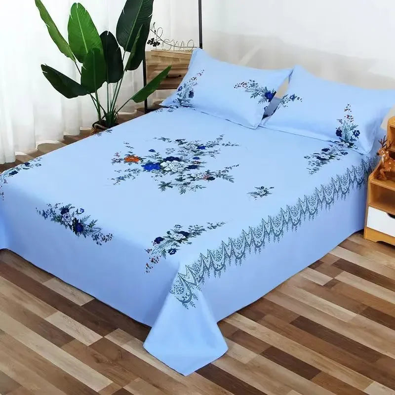 Bed Sheets Thicker Vintage Floral Household Dormitory Bedding Skin-friendly Luxury Modern Bedspread Mattress Queen King Size Ins