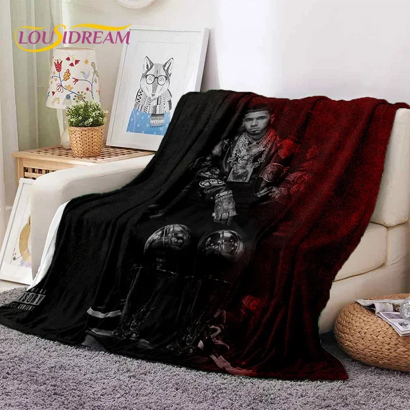 Free Anuel AA Rapper Hip Hop Singer Soft Flannel Blanket for Beds Bedroom Sofa Picnic,Throw Blanket for Outdoor Leisure Nap Gift