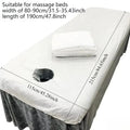 20PCS Disposable Bed Cover for Beauty Salon Open Hole Spa Massage Soft Bed Sheets Non-woven Fabric Breathable Elastic Bedspread