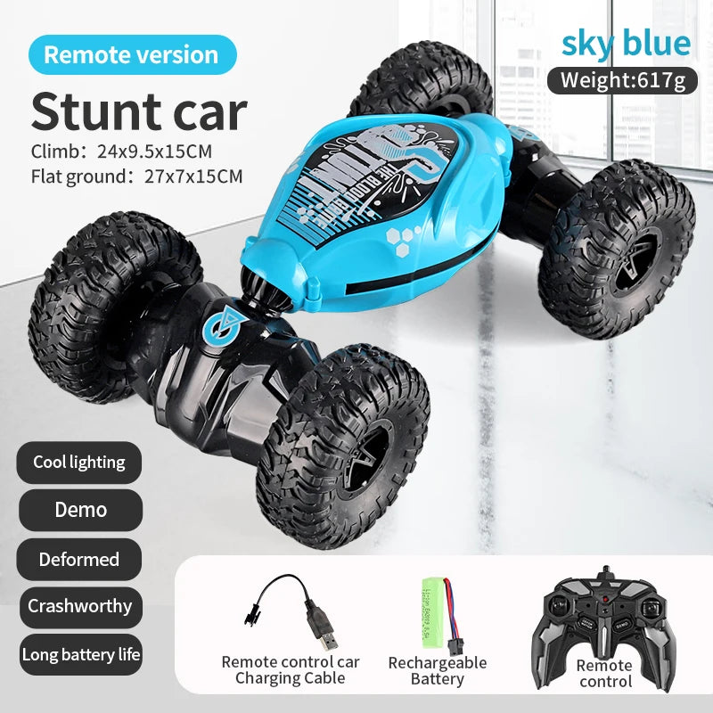 RC Car 4x4 Remote Control Cart Stunt Gesture Sensing 1/12 RC Drift Car With LED Light Deformation Novel Toys For Children Toys