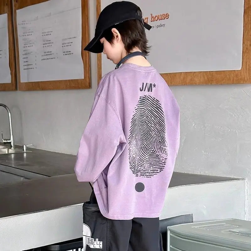 Printing Children's Clothing 7 To 12 Years Graphic T Shirts Boys' T-shirt Child Clothes Top Boy's Tshirt Kids Oversized 14 Boys'