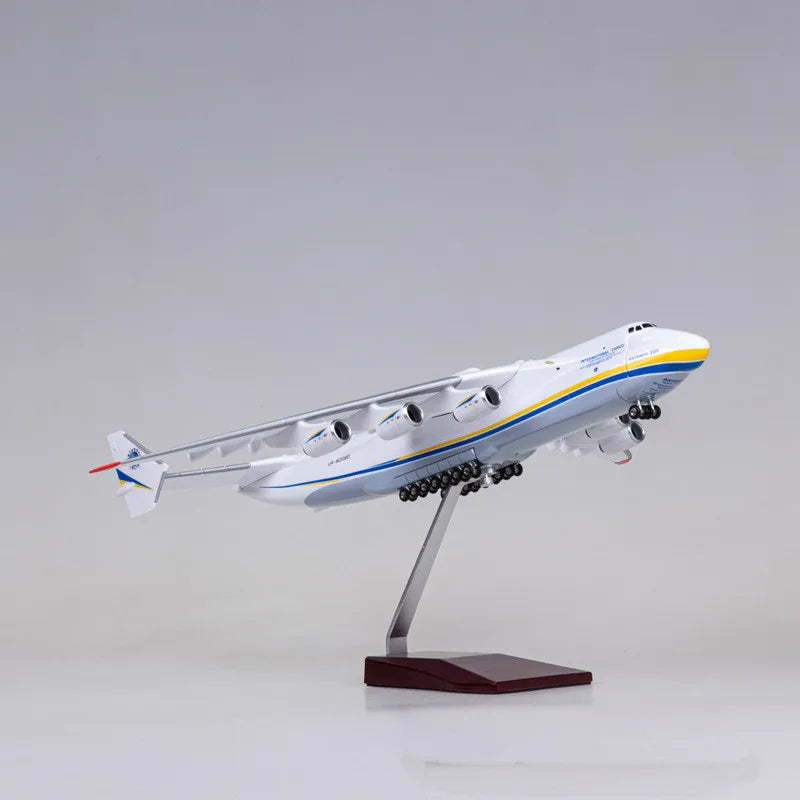 42CM 1/200 Scale Anniversary Decor For Antonov AN-225 Mriya Transport Aircraft Simulation Airplane Resin Replica Model Collectio