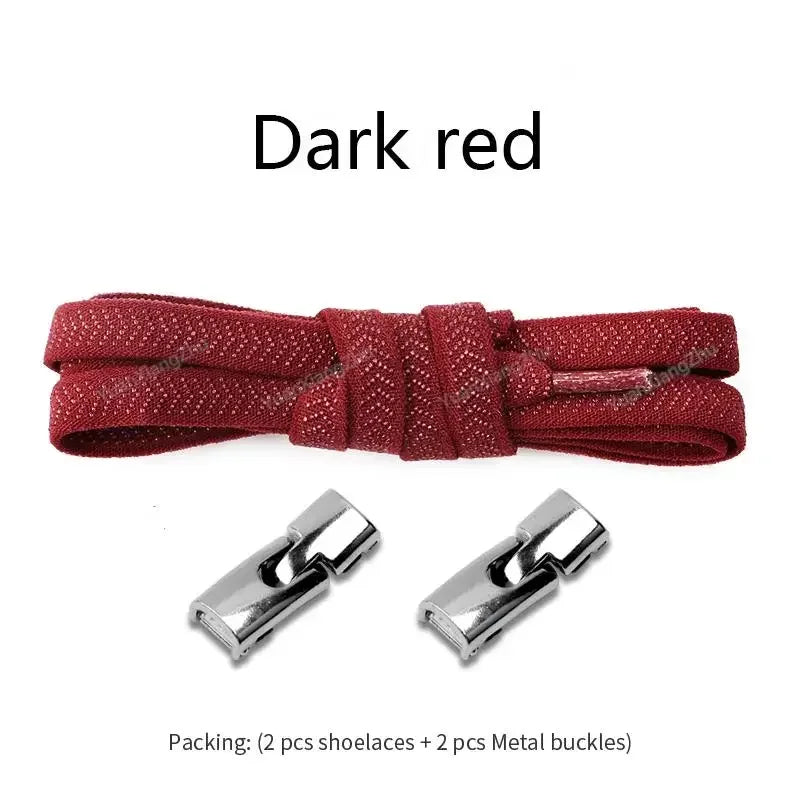 1 Pair Cross Locks Shoelaces for Sneakers Without Ties Elastic Flat Laces Kids Adult No Tie Shoelace Rubber Bands Shoe Laces