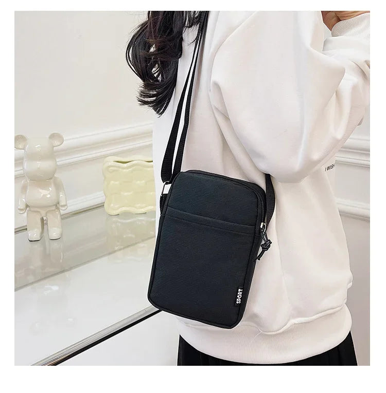 Vertical Coin Key Bank Card Shoulder Bag New Fashion Simple Casual Shoulder Messenger Bag, Women's Portable Mobile Phone Bag,