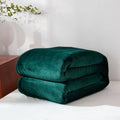 Dark Green Flannel Fleece Blanket Plush Summer Quilt 200*230cm Bed Sheet Bedspread For Spring Winter Autumn Adult Home Bedding