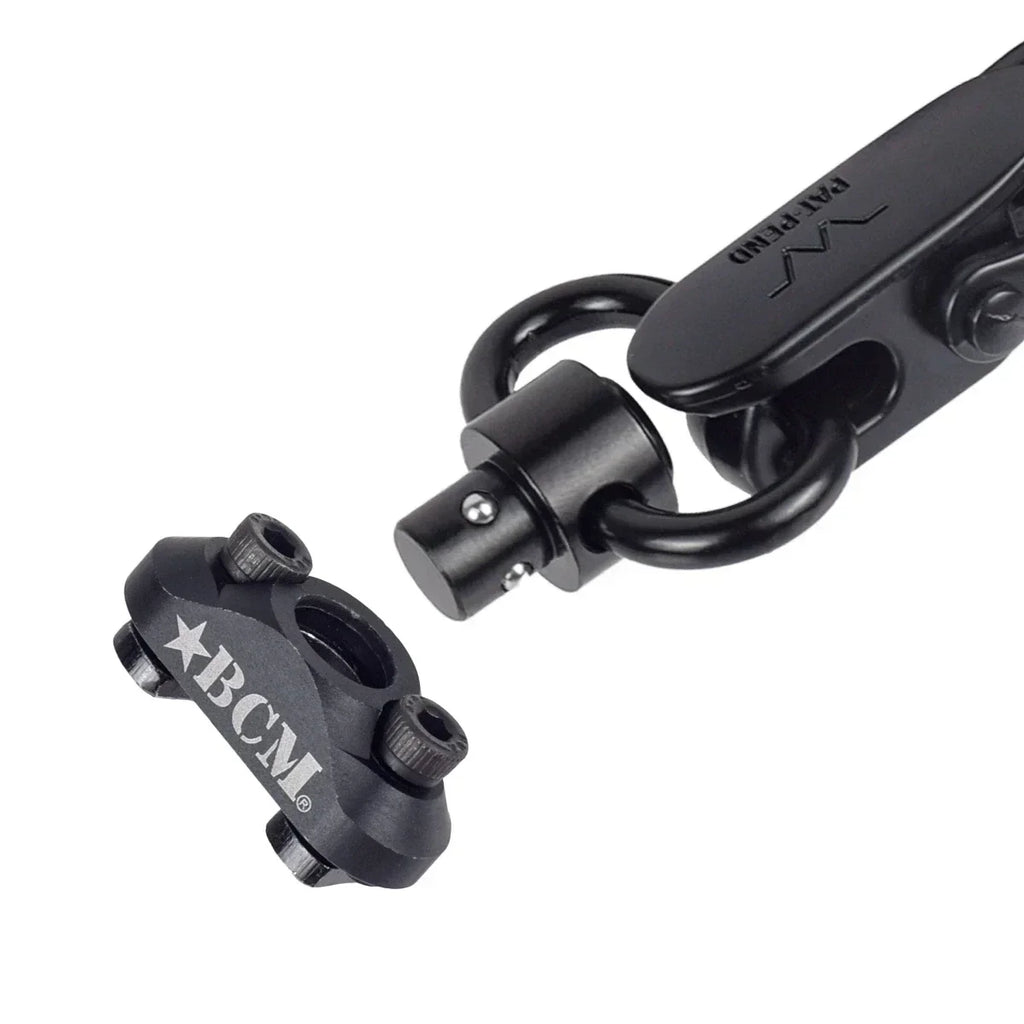 B-C-M QD Sling Swivel Adapter MLOK Keymod Rail Mount Strap Buckle Quick Release Sling Stud Loop Push Button