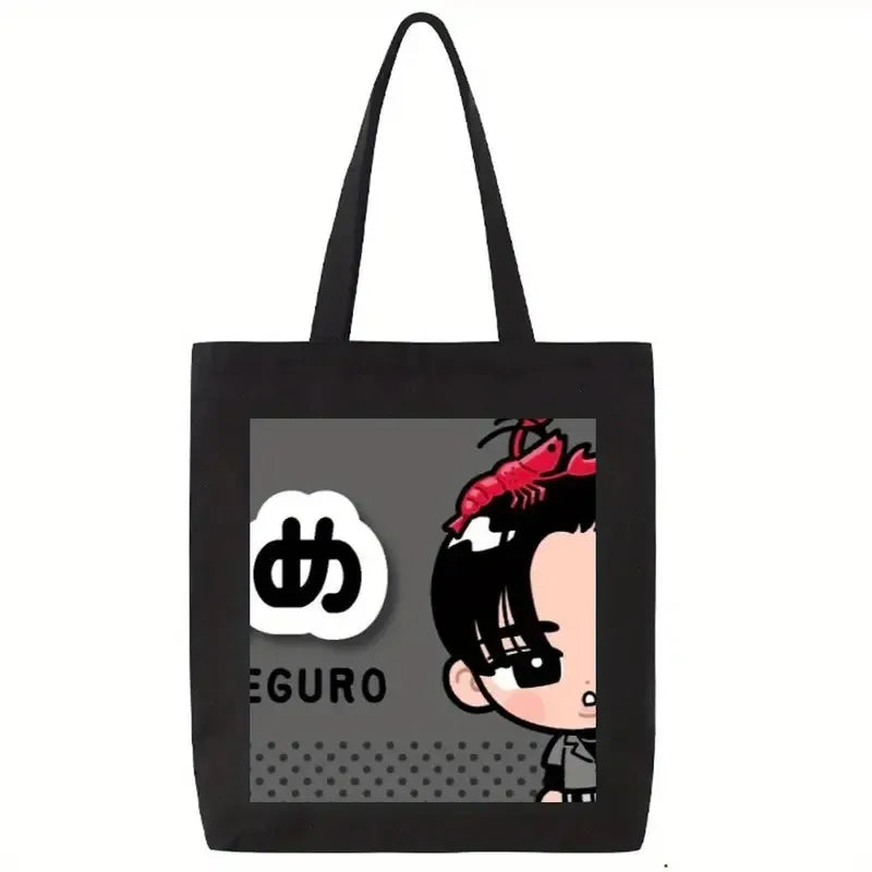 "I'm with The Banned" Funny Canvas Tote Bag Women Wildflower and Books Shopping Bag Vintage Teacher Reusable Female Shoulder Bag