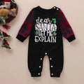 Unisex Christmas Letter Print Onesie for Infants Casual Romper Baby Clothes