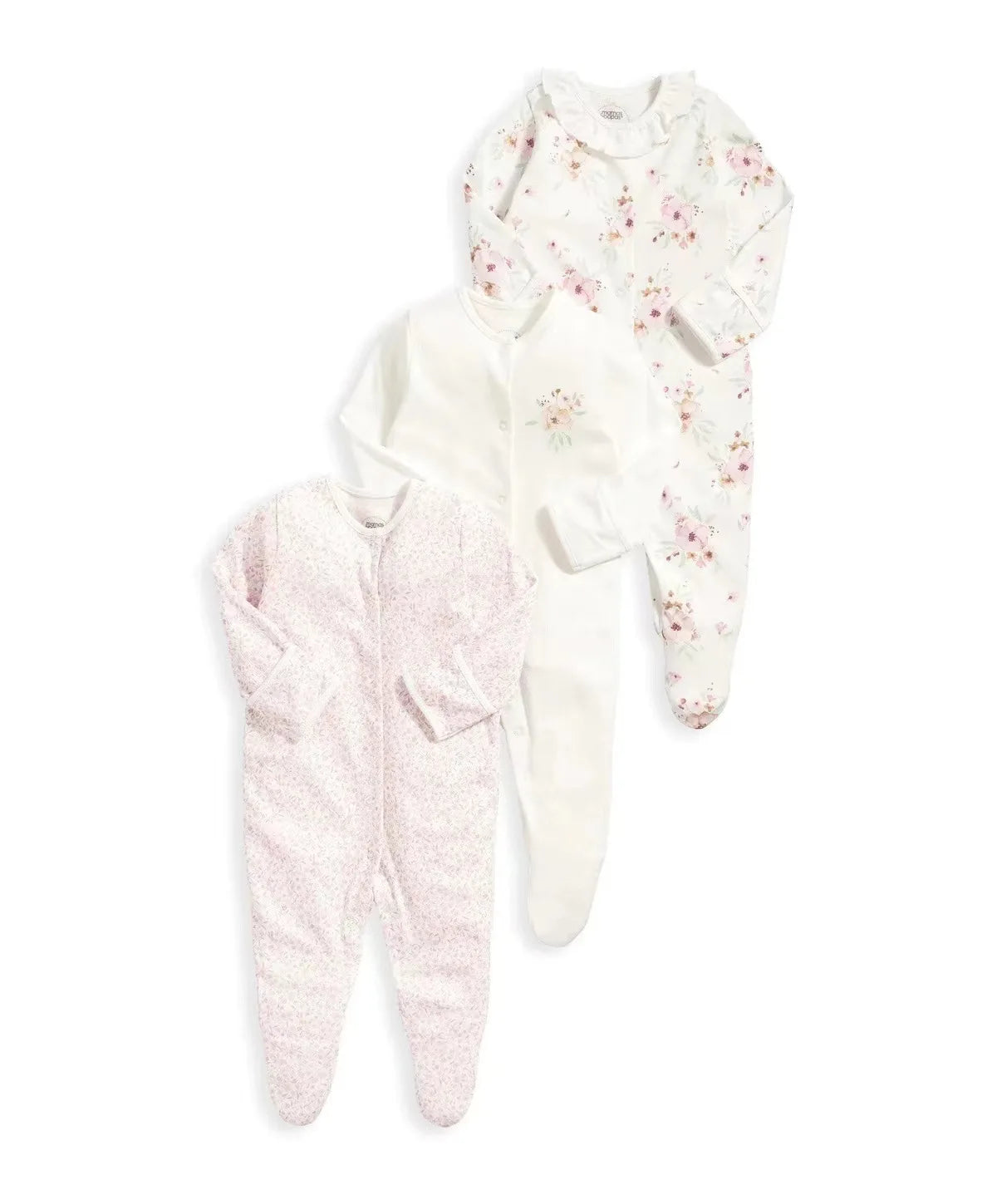 3 Pcs/Lot Autumn Winter Long Sleeve Casual Sweet Baby Girl Romper 100%Cotton Soft Newborn Jumpsuits Clothes