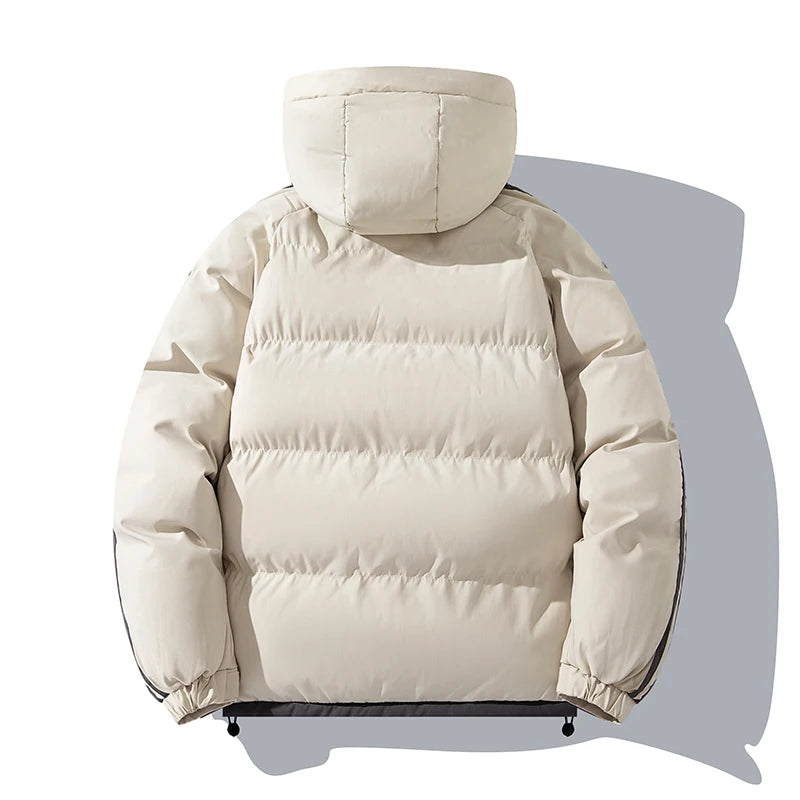 Men Winter Cotton Jacket Warm Comfortable Padded Thickened Down Jackets Parkas Outerwear Sportswear Puffer Thick Warm Snow Coat