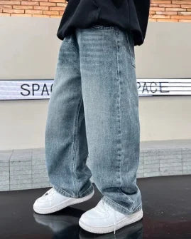 Teenage Kids Boys Classic Denim Jeans Baby Clothes Children's Casual Bowboy Pants Bottoms Trousers for Infant Boy 4-11 Years