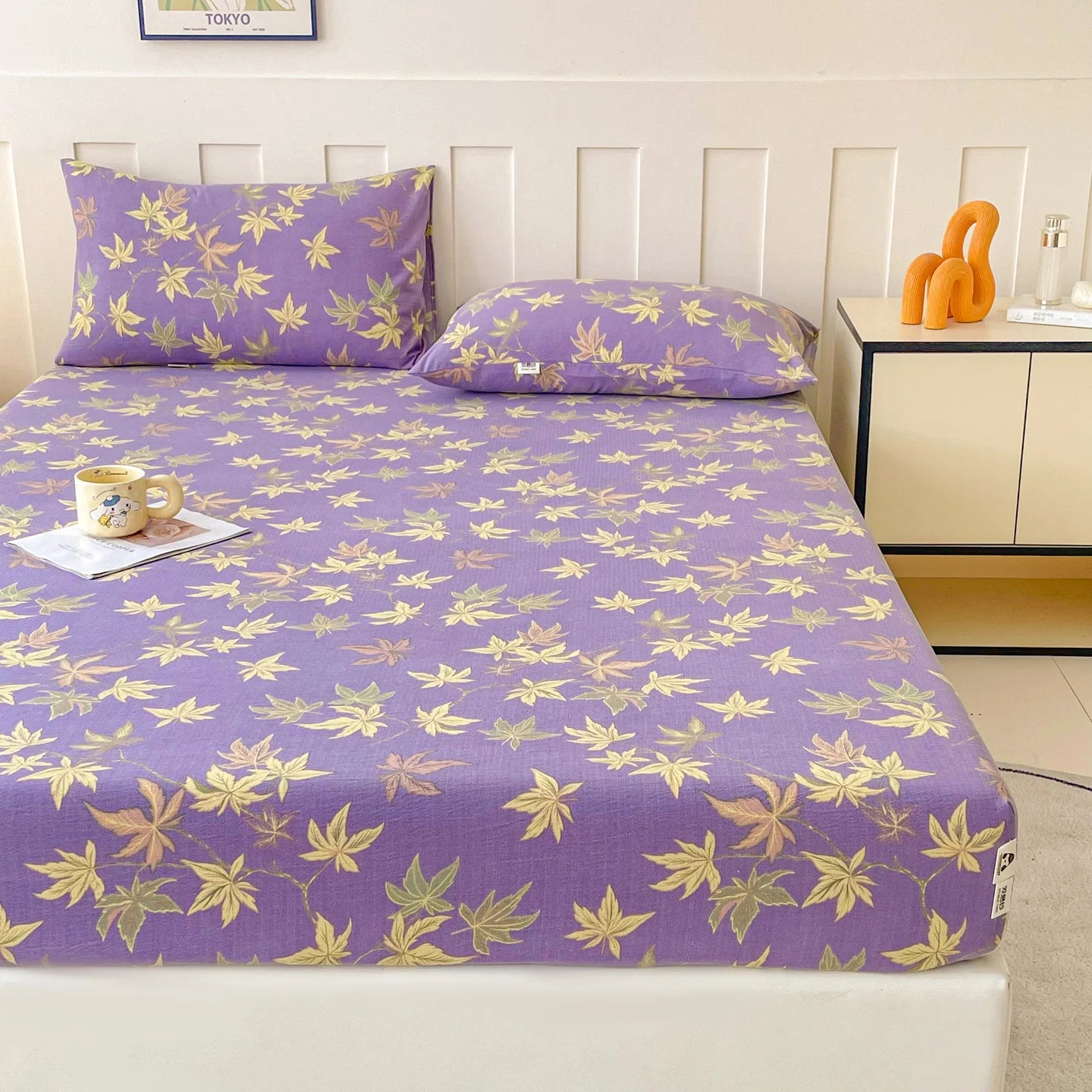 Soft Bedsheets Floral Style Bed Cover Elastic Bed Linen for Home Non-slip Fitted Sheet постельное белье (Pillowcase Need Order)