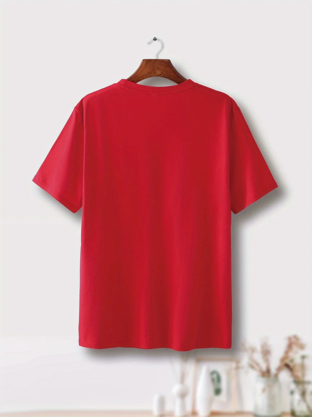 Men's summer 100% pure cotton Creative beer graphic printed fashionable and casual loose round neck short sleeved T-shirt top