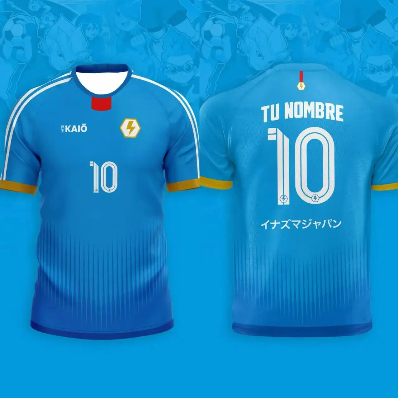 Inama Eleven Joint Men's Short-sleeved Football Shirt, Japanese Animation Motorcycle Shirt, Children's Comfortable Sports Shirt