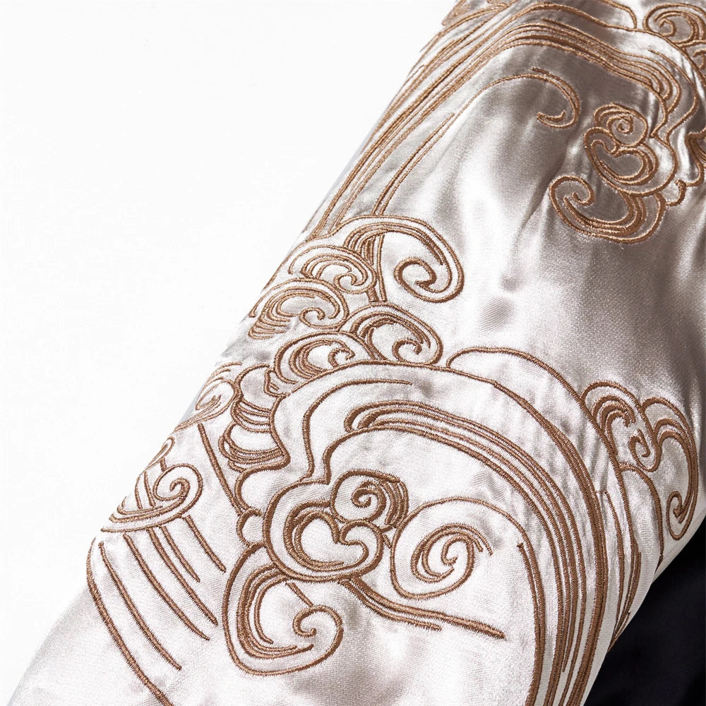 Mens Baseball Jackets Hip Hop Japanese Anime Demon Embrodiery Bomber Coats Streetwear Harajuku Motorcycle Jacket Clothing