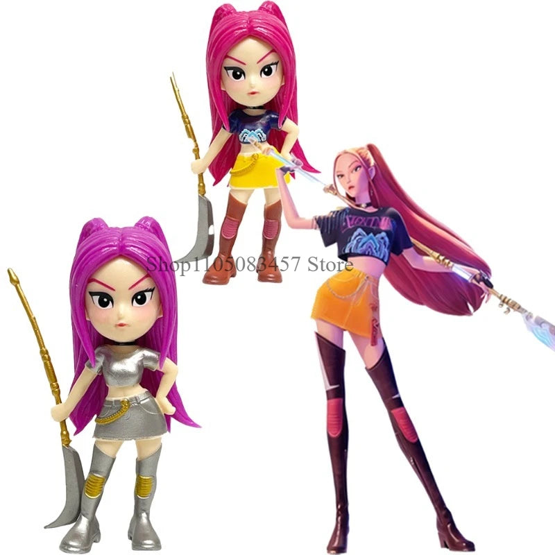 Hot Anime KPop Devil Hunter Doll Vinyl Toy Rumi Mira Zoi Character Vinyl Mask Blind Box Ornament Toy Birthday Christmas Gift