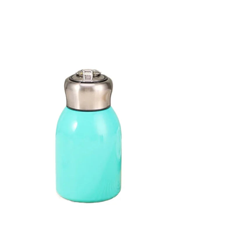 New High-value Mini Chubby Big Belly Cup 304 Stainless Steel Vacuum Thermos Cup Portable Carrying Ring Accompanying Cup