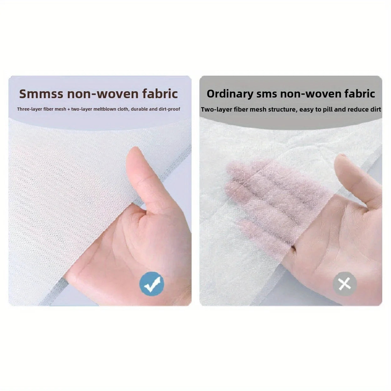 3PCS Disposable Bed Sheet Set Non-Woven Travel Bedding  Hypoallergenic Pillowcase & Fitted Sheet for Hotel, Camping