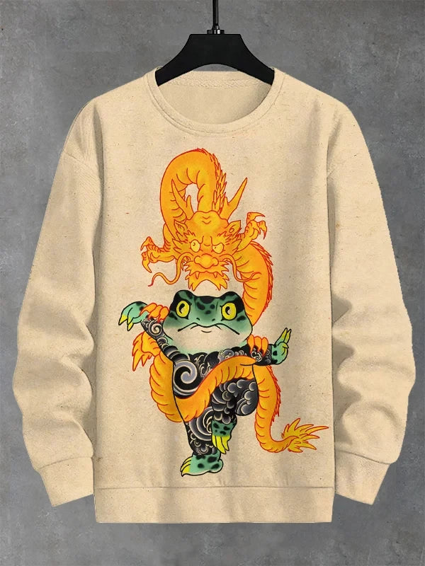 New Funny Animal Squirrel 3d Printing Frog Pattern Hoodie Japanese Art Style Street Casual Daily Tops Men Children Sweatshirts