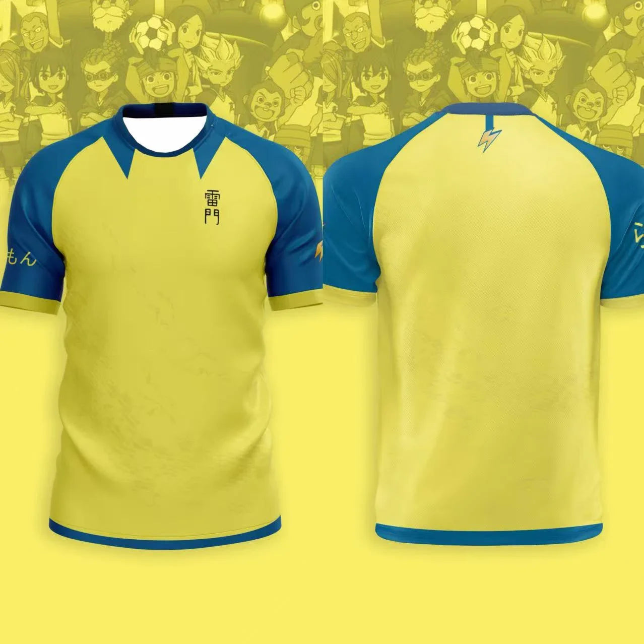 Inama Eleven Joint Men's Short-sleeved Football Shirt, Japanese Animation Motorcycle Shirt, Children's Comfortable Sports Shirt