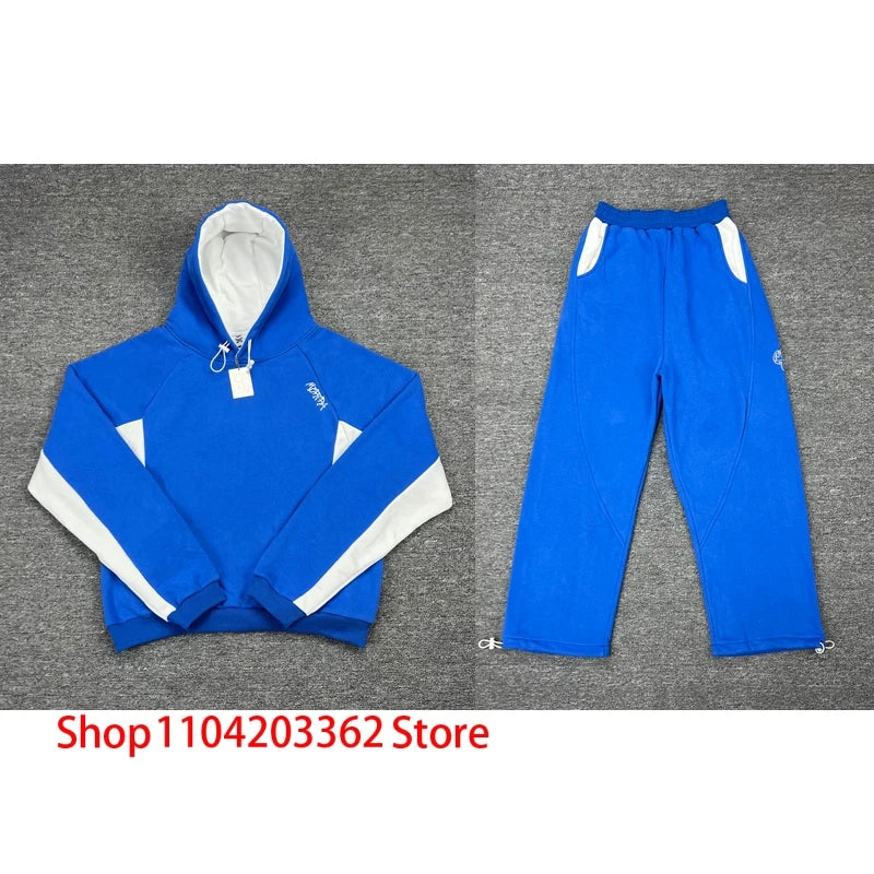 Fashion Brand Mertra Hoodie Sweatpants Men Women High Street Hip-hop Embroidered Logo Autumn Winter Fleece Pullover Set