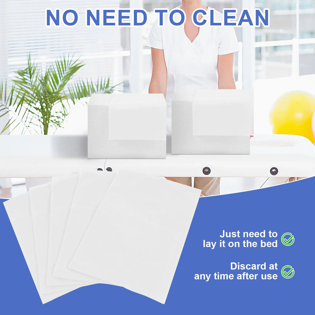 100Pcs Disposable Bed Sheets Beauty Salon Spa Massage Thickened No-Woven Breathable Travel Business Hotel Hospital Sheet