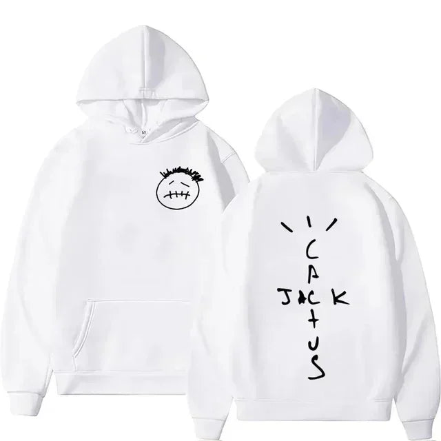 2025 Rapper Cactus Jack Music Album Hoodie Men's Women's Fashion High Street Personality Sweatshirt Vintage Hip Hop Pullover