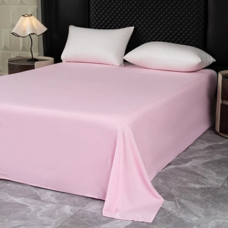 4pcs Sheet Set,Top Sheet +Fitted Sheet+Pillowcase,For US Twin/Queen/King Bed,Soft Solid Microfiber Home Bed Linens Drop Shipping