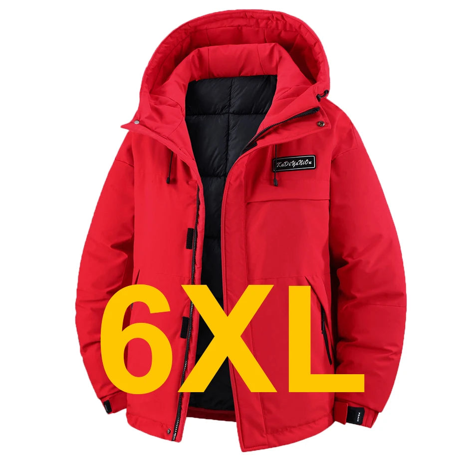 Winter Thick Jacket Men 11XL Plus Size Waterproof Parkas Fashion Casual Warm Windbreaker Coat Male Outdoor Outerwear
