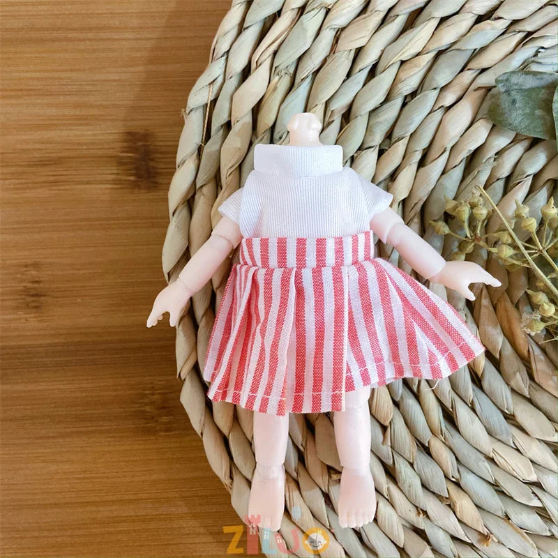 16-17cm BJD Doll Clothes for Boys Girls Princess Dress up Cute Doll Clothes Kids Birthday Gifts Children's Toys