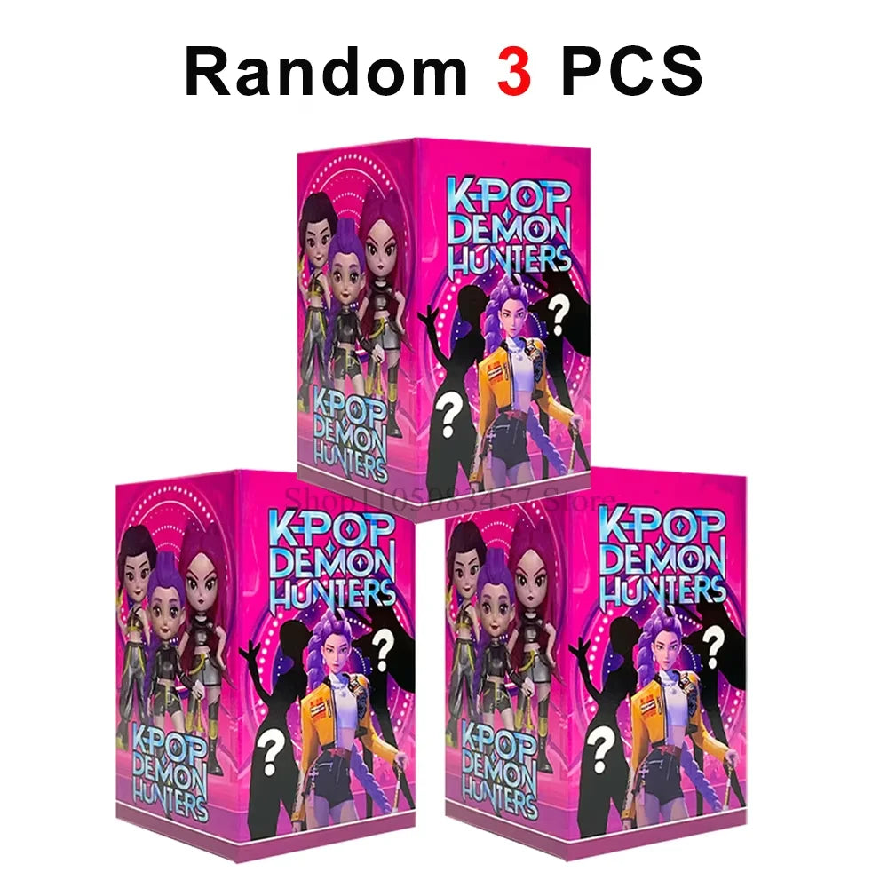 Hot Anime KPop Devil Hunter Doll Vinyl Toy Rumi Mira Zoi Character Vinyl Mask Blind Box Ornament Toy Birthday Christmas Gift