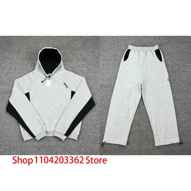 Fashion Brand Mertra Hoodie Sweatpants Men Women High Street Hip-hop Embroidered Logo Autumn Winter Fleece Pullover Set