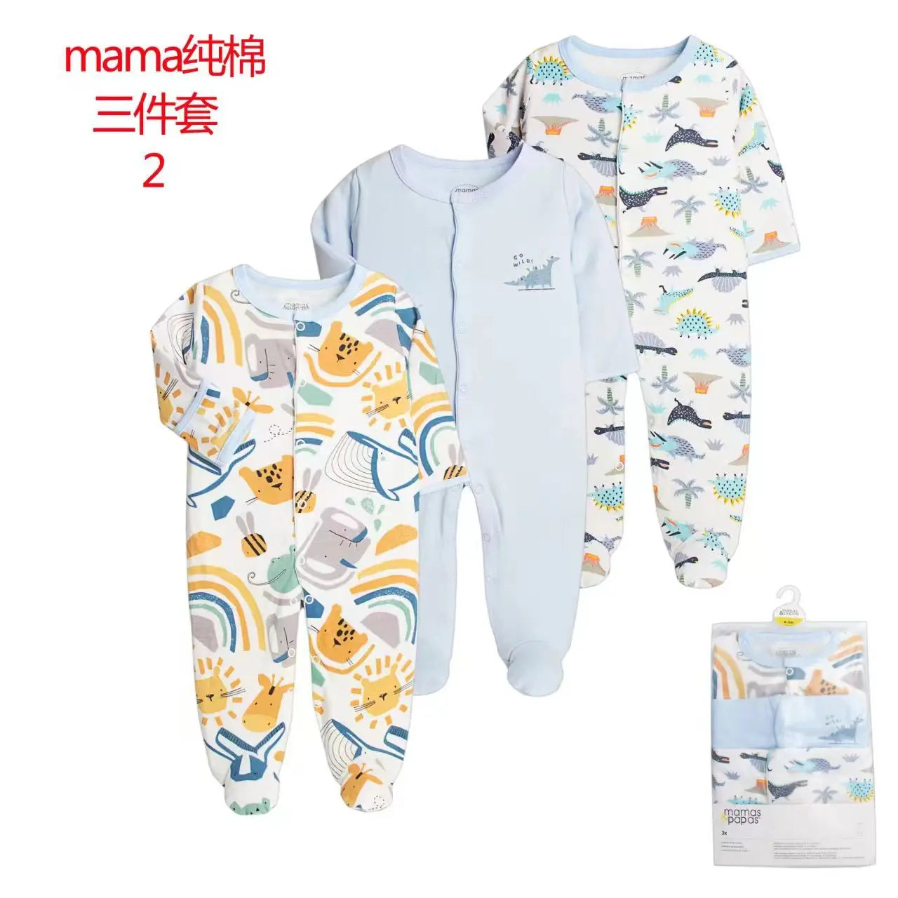 3 Pcs/Lot Autumn Winter Long Sleeve Casual Sweet Baby Girl Romper 100%Cotton Soft Newborn Jumpsuits Clothes