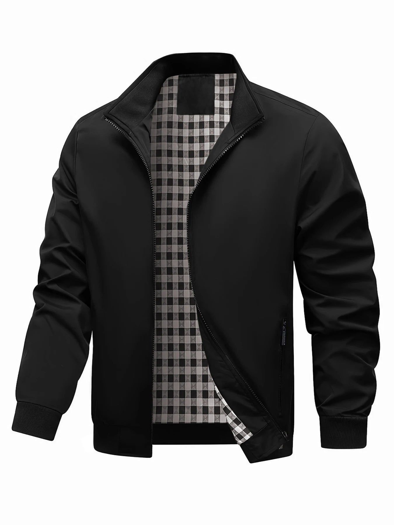 Plus Size Jacket, Trendy Men's College Style Jacket, Spring and Autumn Fashion Plus Size Men's Casual Jacket