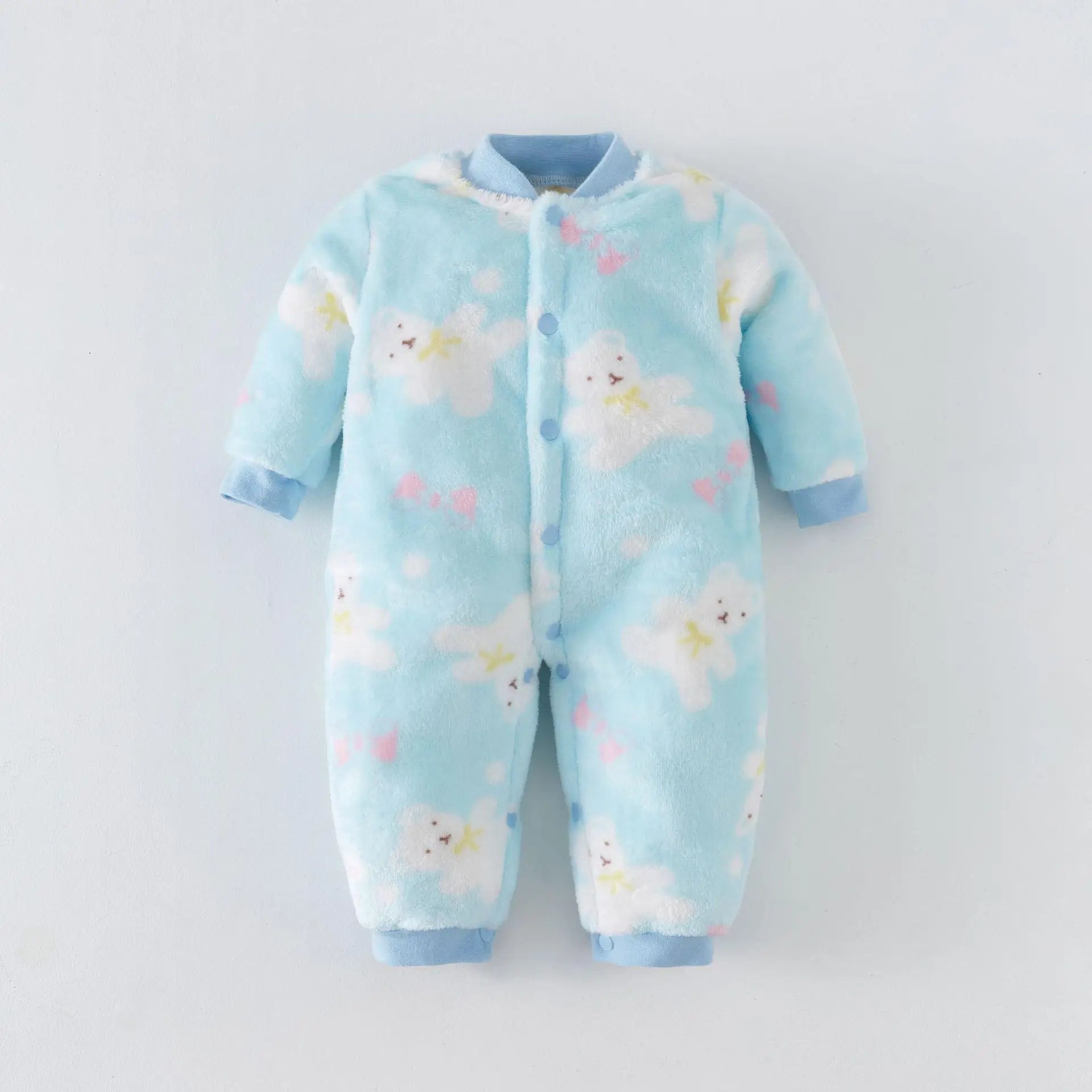 New Baby Girl Boy Thick Romper Warm Winter Newborn Infant Baby Dinosaur Fleece Romper Jumpsuit Soft Pajamas Clothes