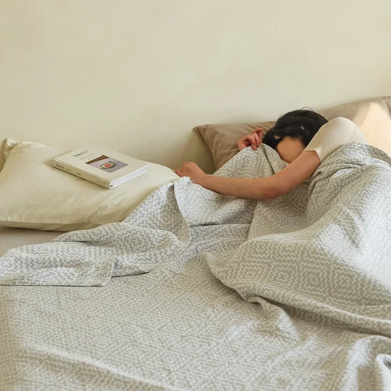 1pc Pure Cotton Blanket Single Size Bedsheet Soft Nap Blanket Home Decor Plaid Sofa Towel 200x230 Bedspread manta